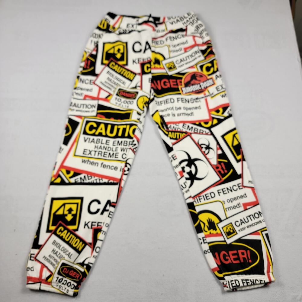 The Hundreds x Jurassic Park Mens Joggers White Sz M (826)